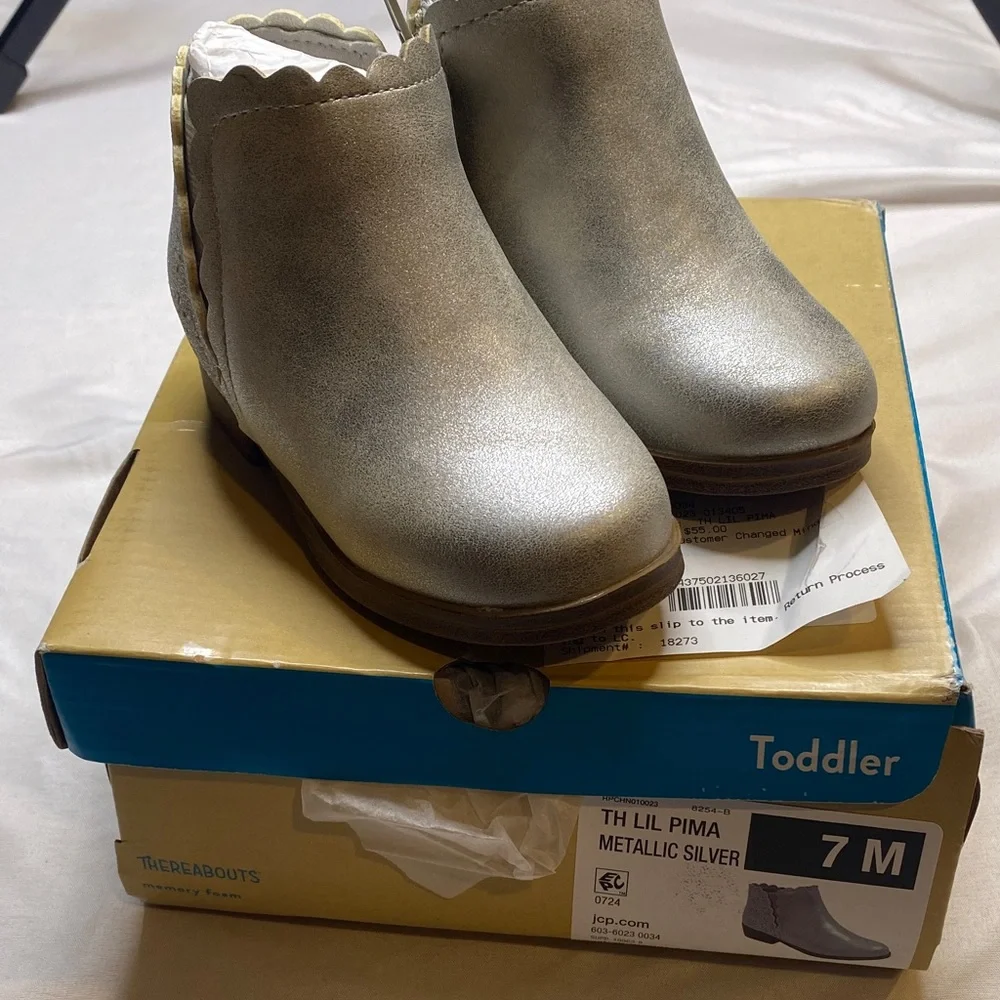 Thereabouts Toddler Girls Pima‎ Flat Heel Booties Toddler Size 7